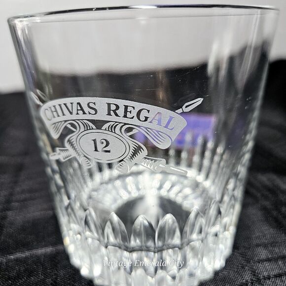 Chivas Regal Vtg Scotch Whiskey Drinking Glass Made by VONPOK Italy On The Rocks - Picture 10 of 10
